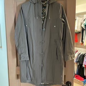 Gap Floral Lined Padded Utility Duffle Coat